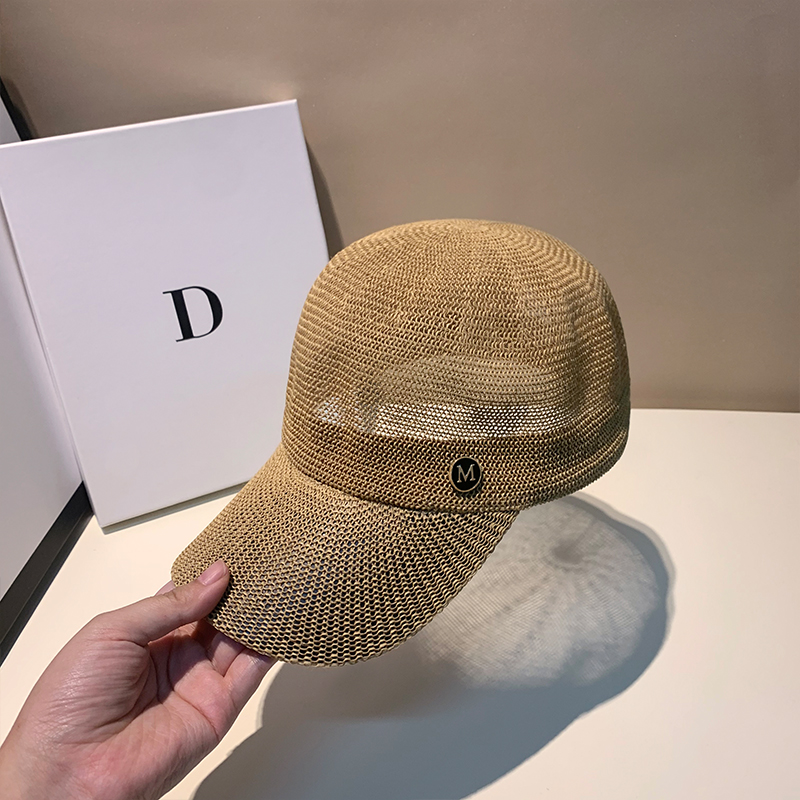 Paper Straw Color - Topi Bisbol Bersirkulasi Kasual Luar Ruangan
