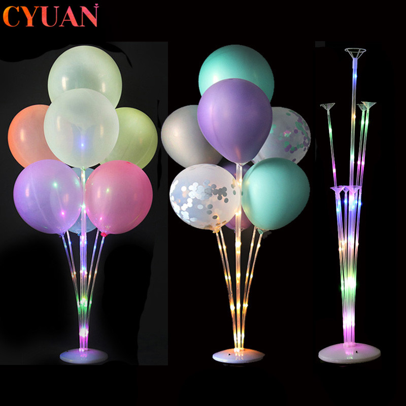 Led Balloon Light - 1/2Set Lampu Led Bola Udara Pemegang