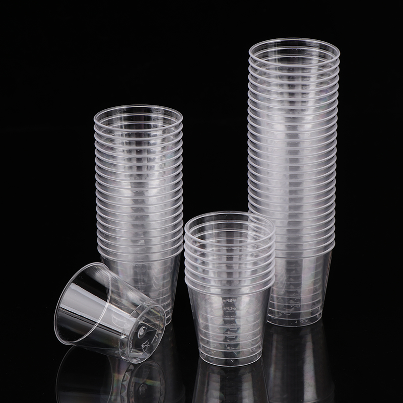 Plastic Cup 50Pcs - 50 Buah/Set Cangkir Sekali Pakai 30ML