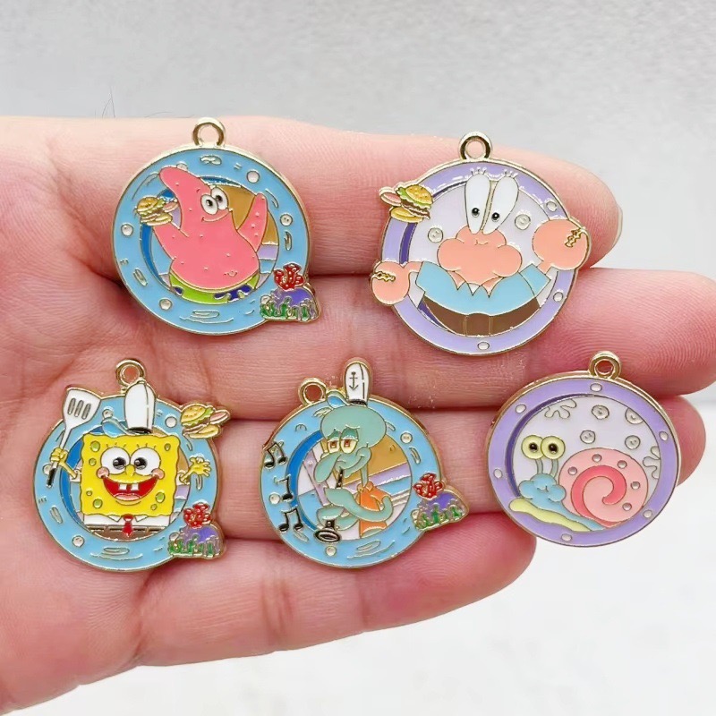 Party Favor Bag - 10 buah liontin tetesan minyak paduan