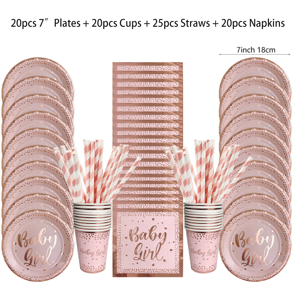 Paper Straw Color - Peralatan makan sekali pakai pesta emas