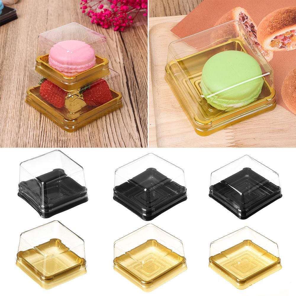 Event Party Box - 50Set Kotak Kue Bulan Persegi untuk