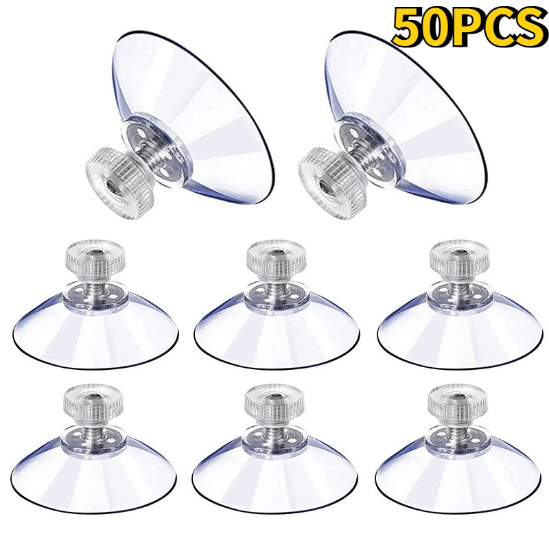 Plastic Cup 50Pcs - 5/50 Buah 25/32/41Mm Cangkir Hisap Transparan