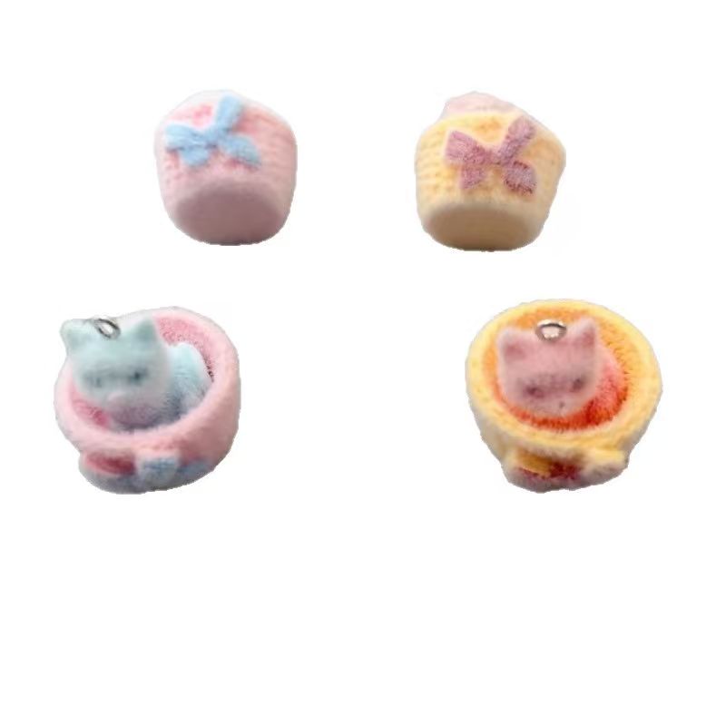 4 buah liontin kucing resin 3D - Event Party ulasan dan harga