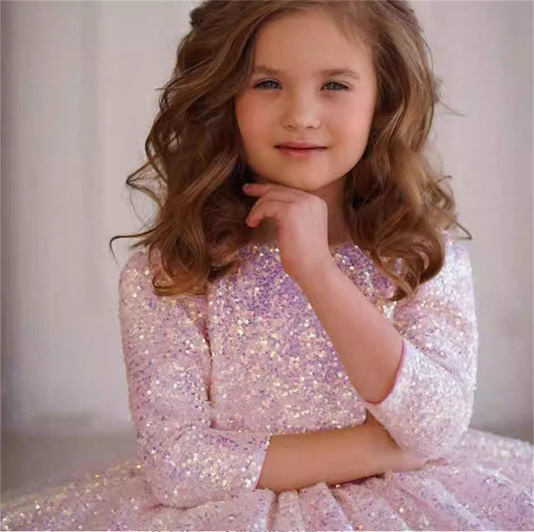 Gaun putri anak perempuan, gau - Birthday Sash Glitter ulasan dan harga