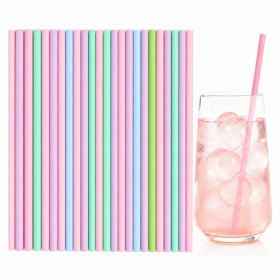 25/50/100PCS Sedotan Kertas Se - Paper Straw Color ulasan dan harga