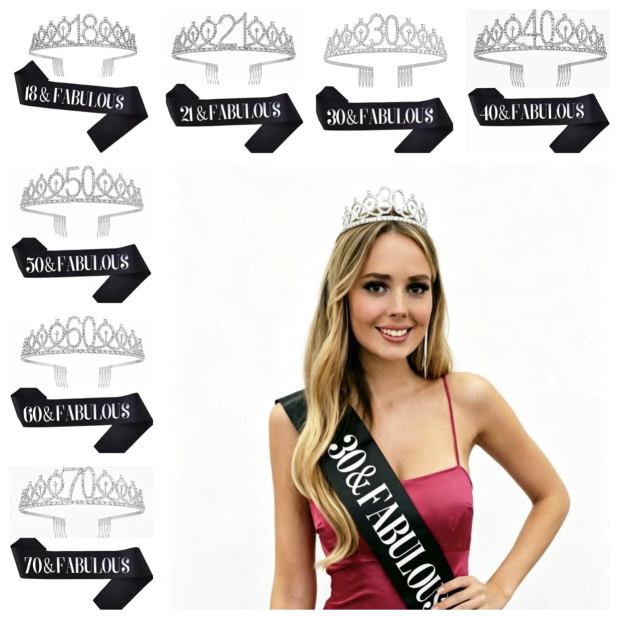 Mahkota Tiara Ulang Tahun Berk - Birthday Sash Glitter ulasan dan harga