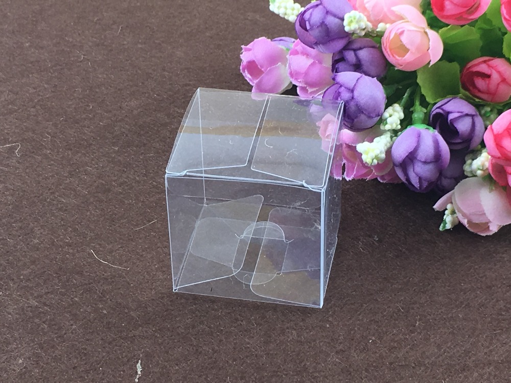 50 pcs 9*9*9 cm jelas plastik  - Event Party Box ulasan dan harga