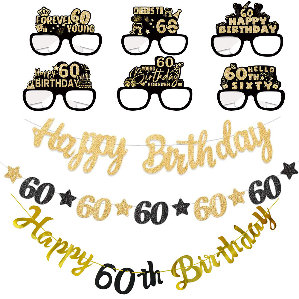 Dekorasi Pesta Ulang Tahun ke- - Party Banner Gold ulasan dan harga