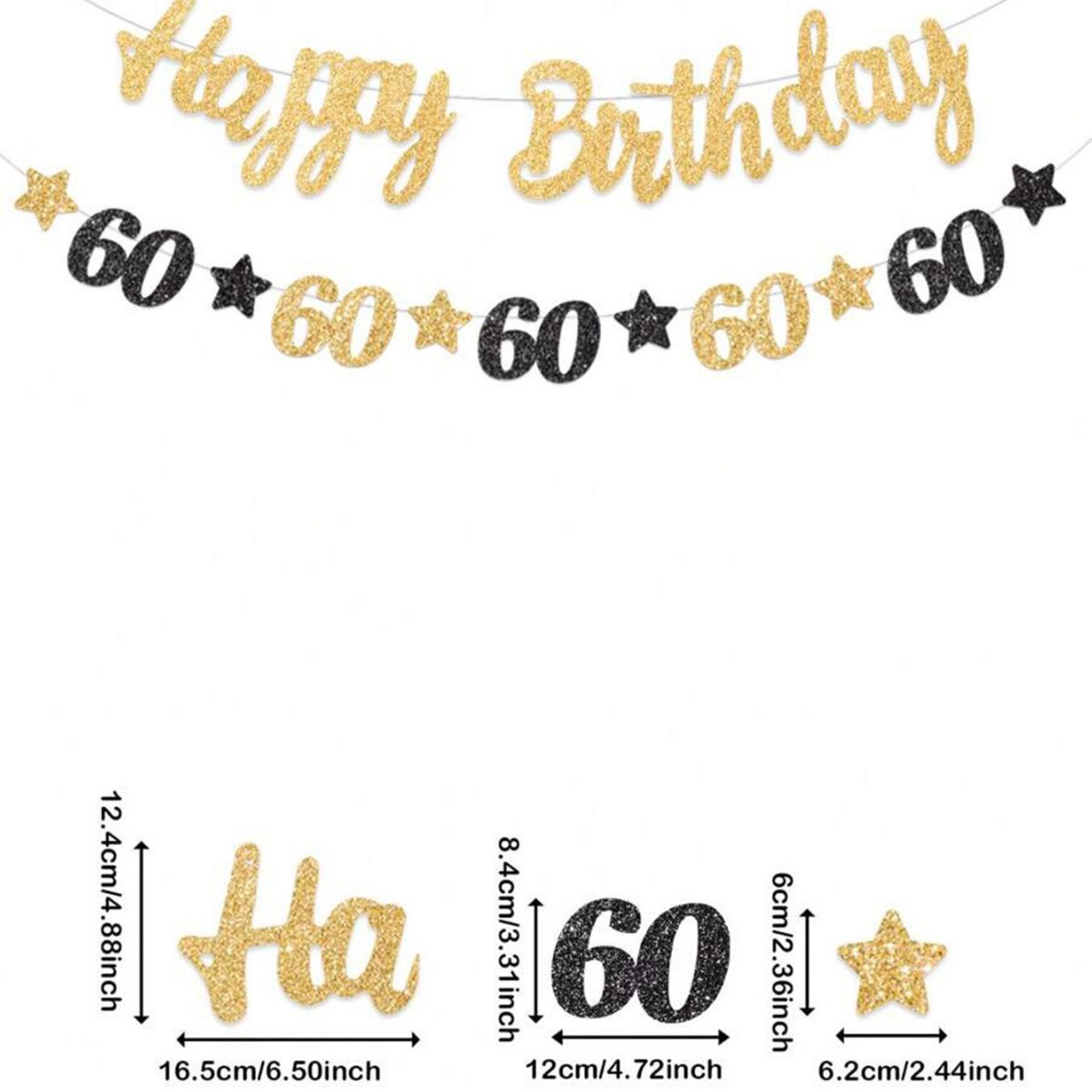 Dekorasi Pesta Ulang Tahun ke- - Party Banner Gold ulasan dan harga