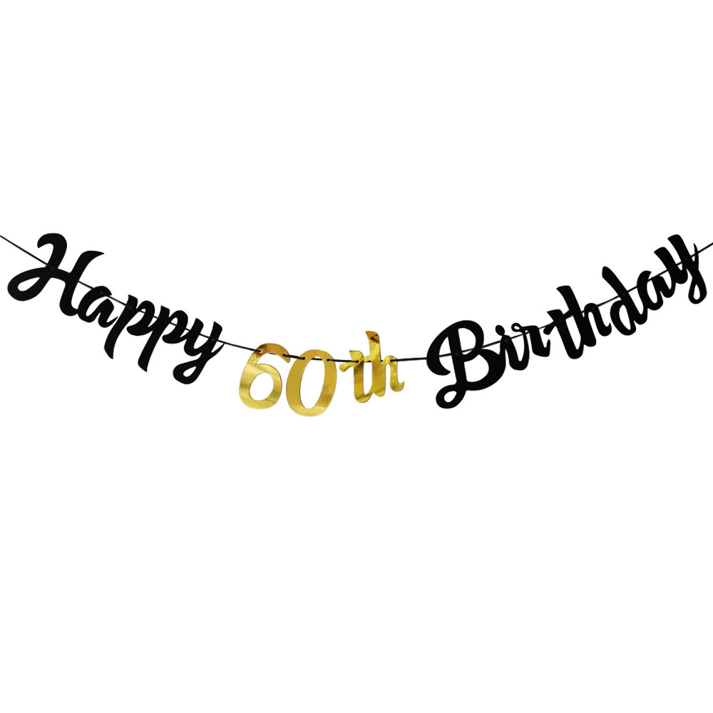 Dekorasi Pesta Ulang Tahun ke- - Party Banner Gold ulasan dan harga