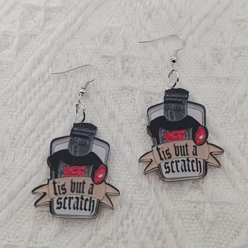 10 buah anting akrilik hitam p - Event Party ulasan dan harga