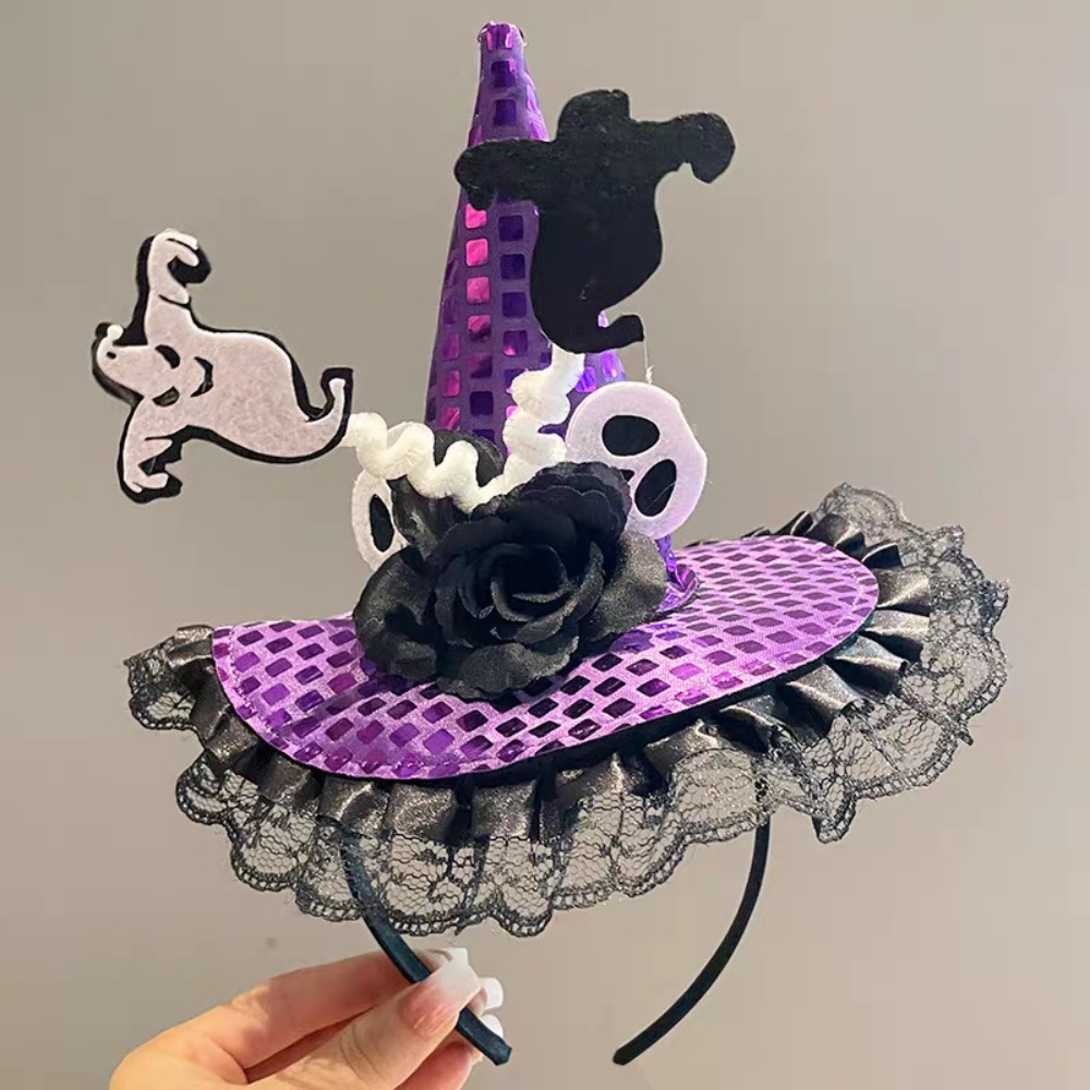 Topi Penyihir Halloween Motif  - Party Hat Cone ulasan dan harga