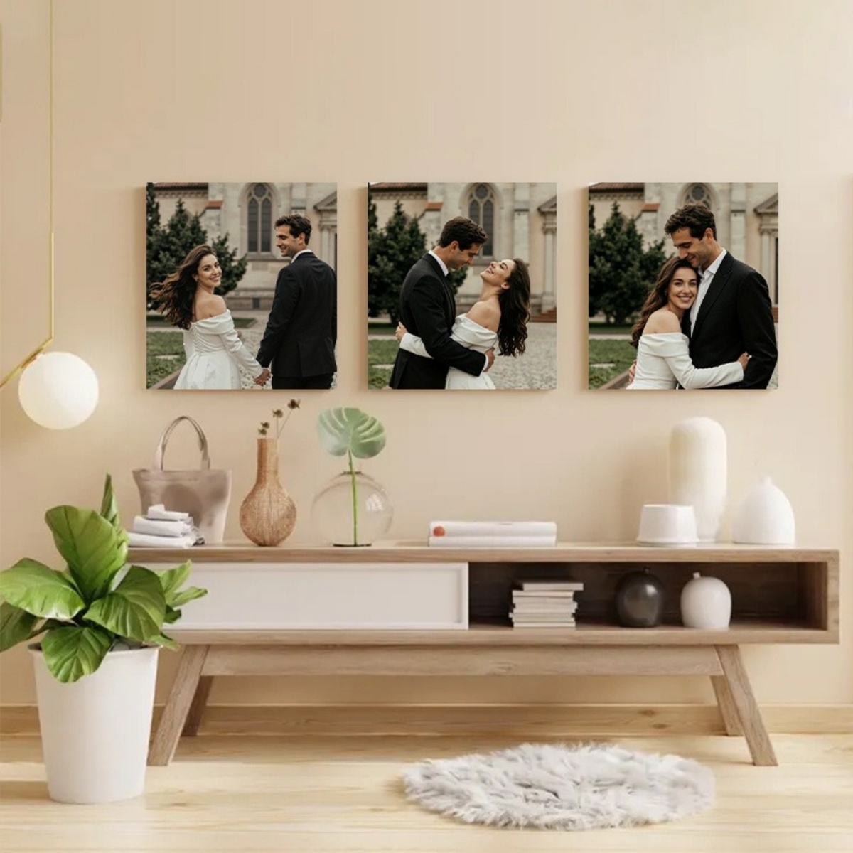 Set 3 Cetakan Kanvas Foto Kust - Eve Party ulasan dan harga