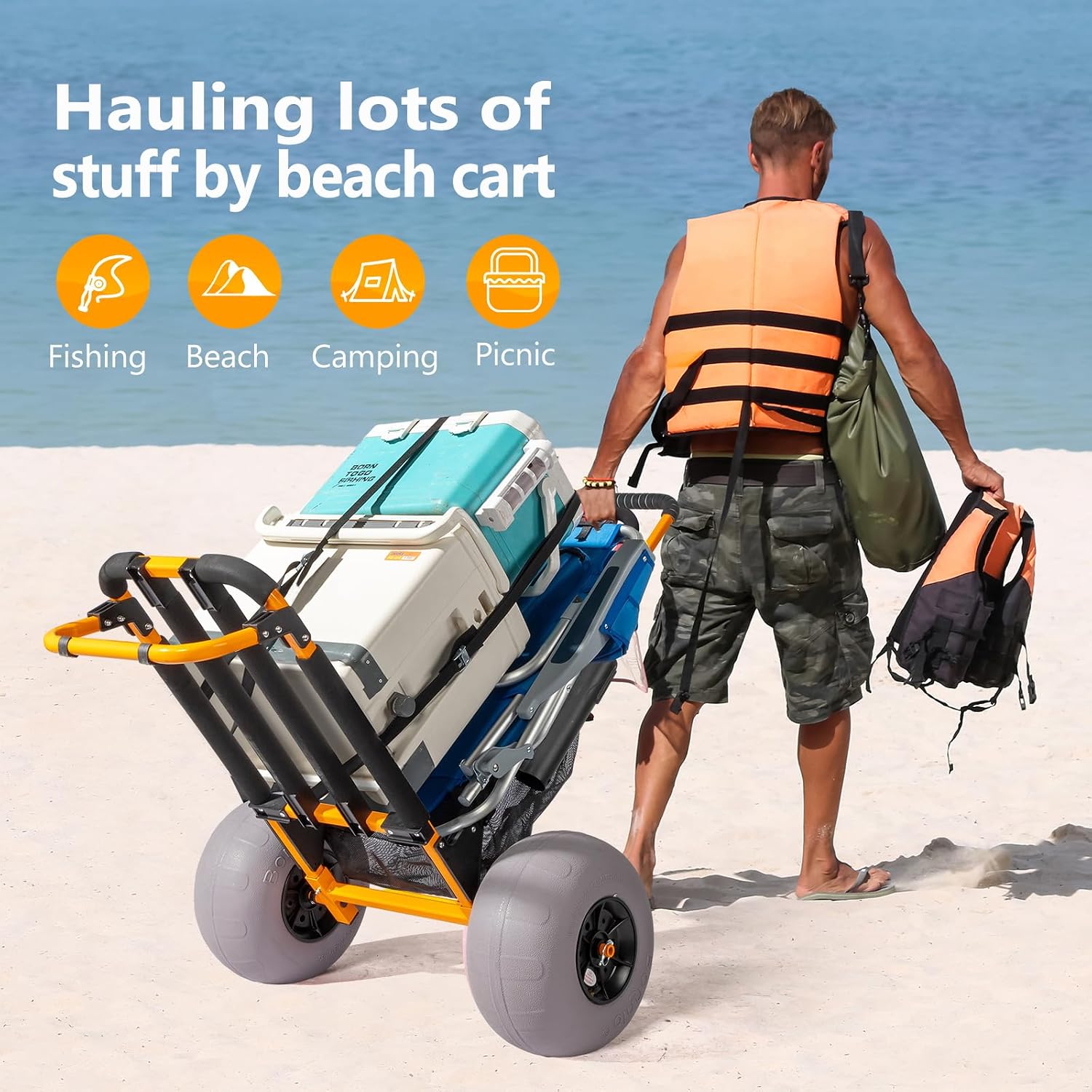 Kereta Pantai Bonnlo, Troli Pa - Balloon Pump Hand ulasan dan harga