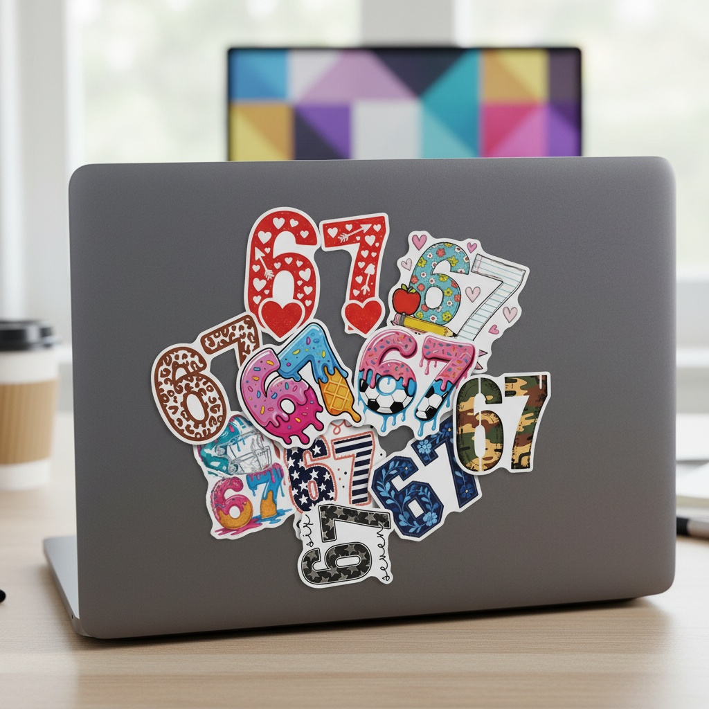 50 Buah Stiker Grafiti Digital - Plastic Cup 50Pcs ulasan dan harga