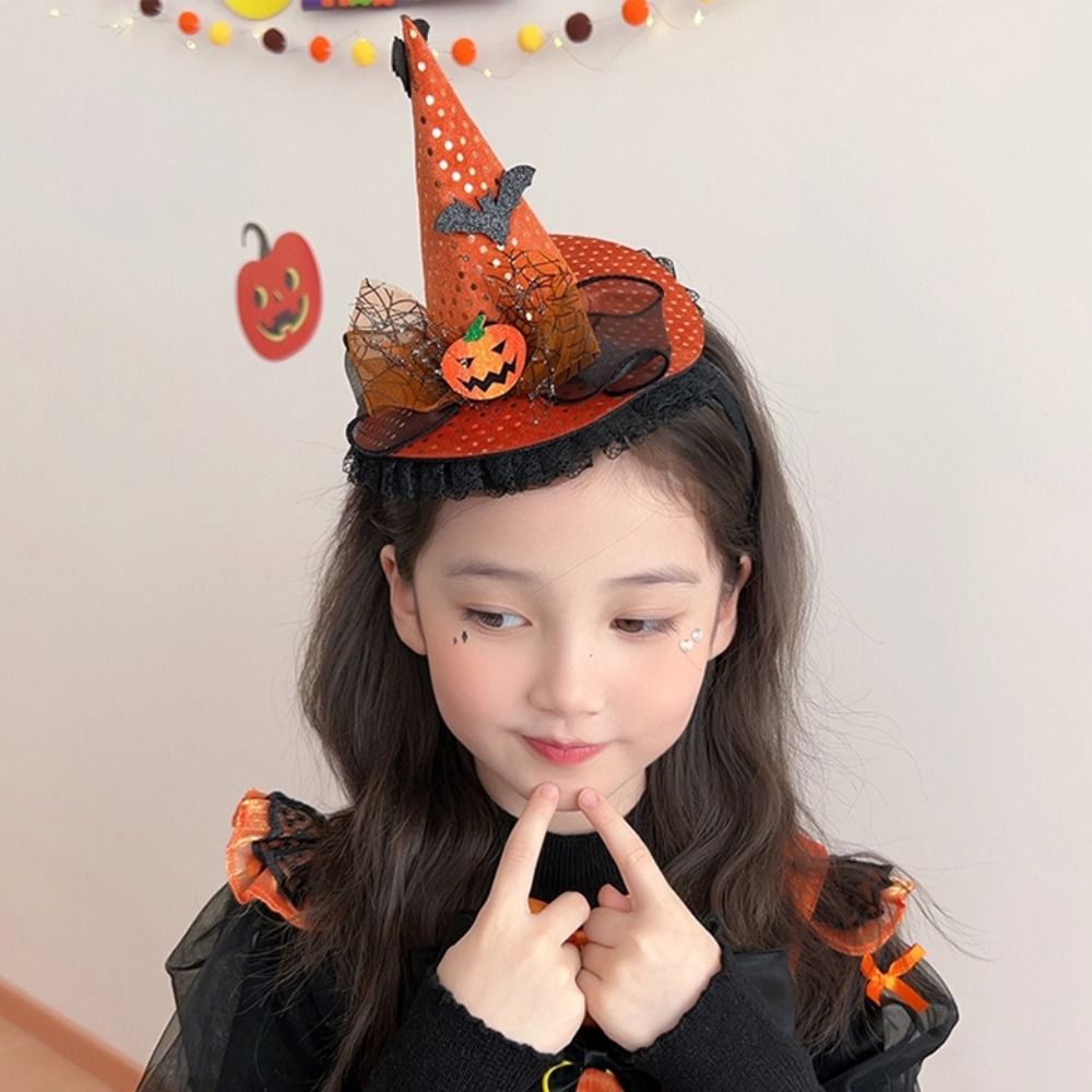 Topi Penyihir Halloween Motif  - Party Hat Cone ulasan dan harga