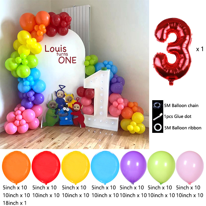 Rangkaian Balon Tema Teletubbi - Balloon Arch Kit ulasan dan harga