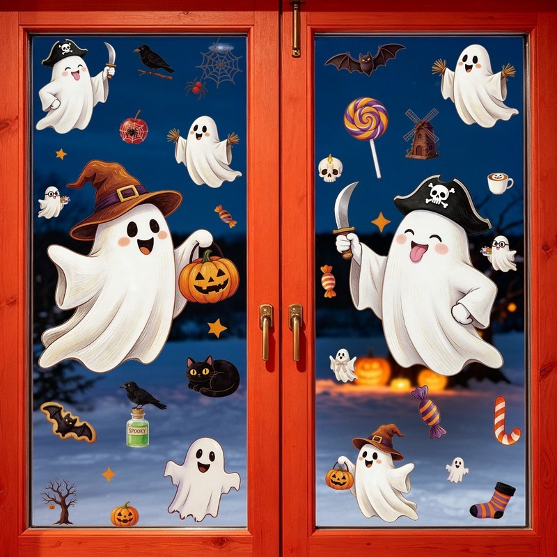 Stiker Halloween, Stiker Jende - Party Event Supply Store ulasan dan harga