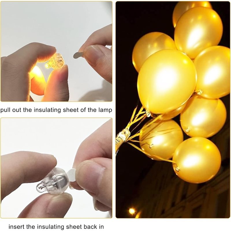 ABLN-Lampu Balon Paket 100 Bua - Led Balloon Light ulasan dan harga