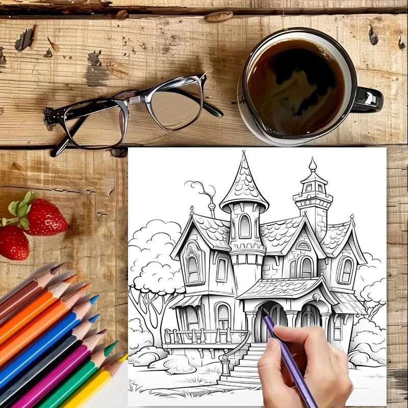Buku Mewarnai Rumah Hantu untu - Supply Event ulasan dan harga