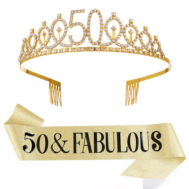 Dekorasi Ulang Tahun ke-30-50  - Birthday Sash Glitter ulasan dan harga