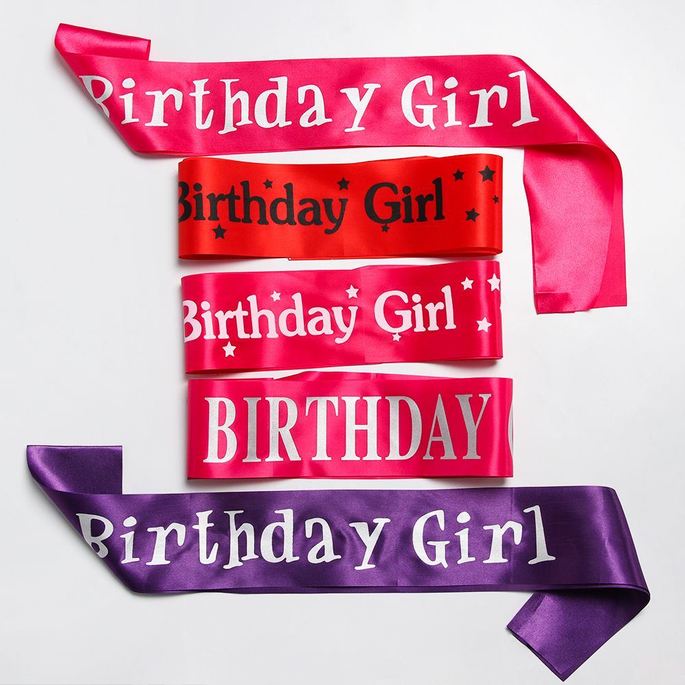 Ulang Tahun gadis Glitter Sati - Birthday Sash Glitter ulasan dan harga