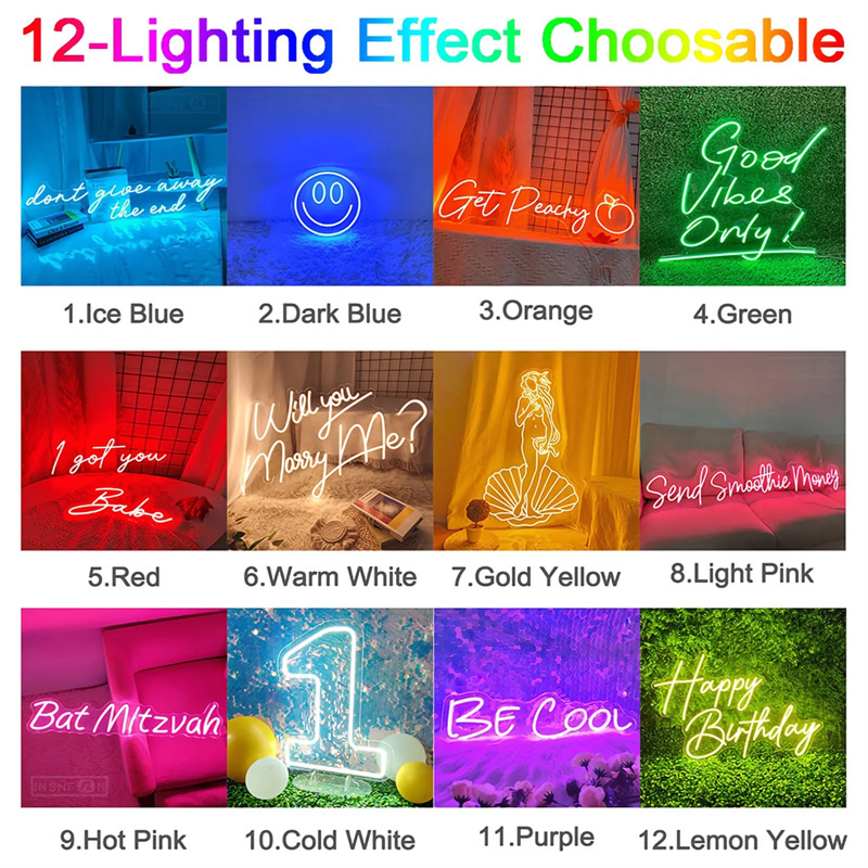 Lampu Neon LED Kustom, Lampu L - Neon Sign Party ulasan dan harga