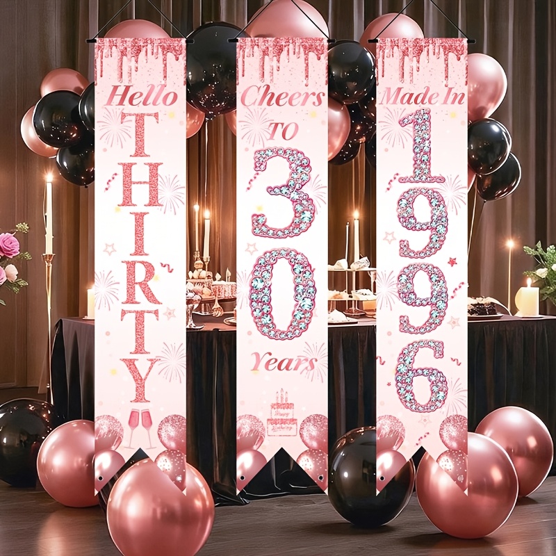 Set Spanduk Pintu Ulang Tahun  - Party Banner Gold ulasan dan harga