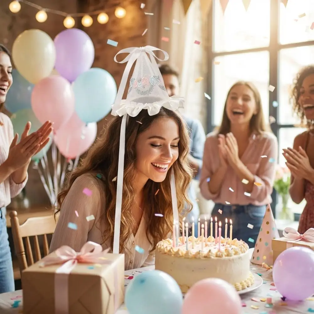 Jepit Rambut Topi Ulang Tahun  - Party Hat Cone ulasan dan harga