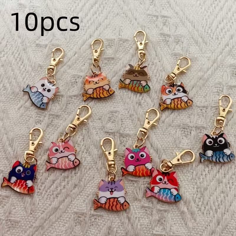 10 buah gantungan kunci kucing - Party Favor Bag ulasan dan harga
