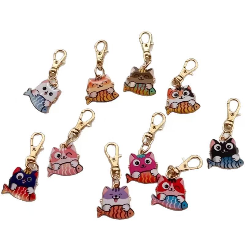 10 buah gantungan kunci kucing - Party Favor Bag ulasan dan harga