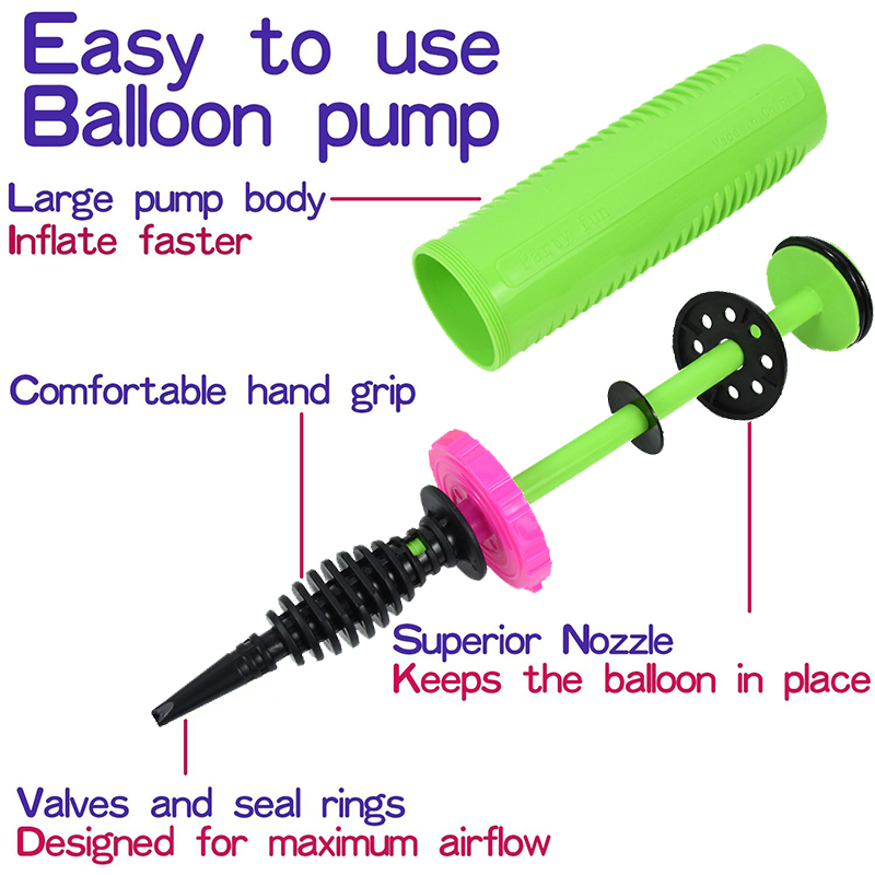 1 buah pompa balon plastik jar - Balloon Pump Hand ulasan dan harga