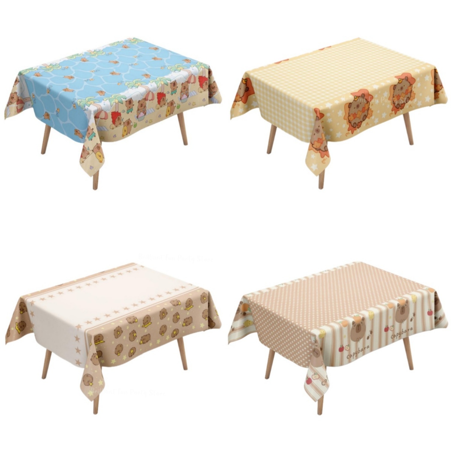 Taplak Meja Kapibara Lucu untu - Table Cloth Disposable ulasan dan harga
